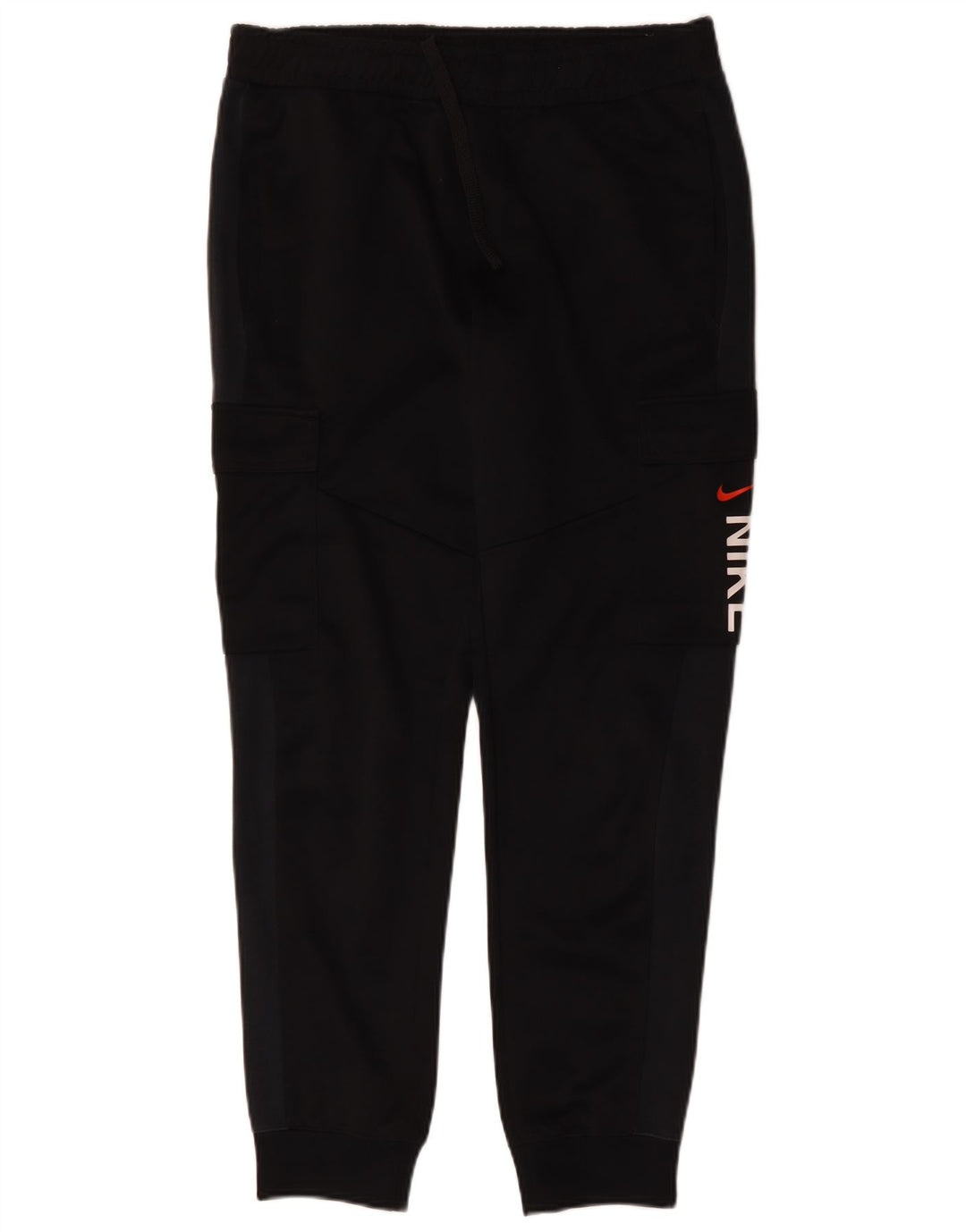 Nike Mens Graphic Cargo Tracksuit Trousers Joggers Medium Black Cotton