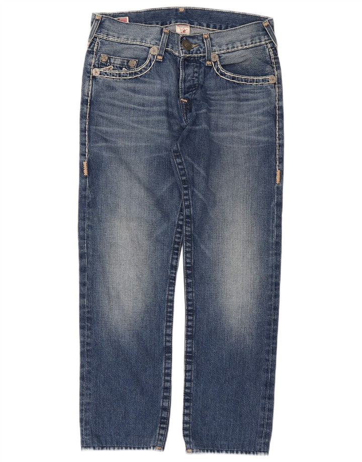 True Religion Jean droit femme W31 L28 bleu coton