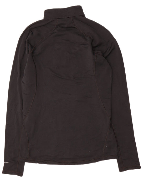 The North Face Mens Zip Neck Regular Fit Top cu mânecă lungă Medium Black