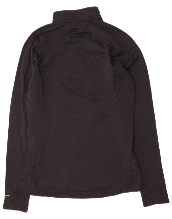 The North Face Maglia da uomo con vestibilità regolare, collo con zip, manica lunga, colore nero medio