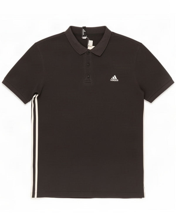 Polo Adidas Climalite da uomo XL in cotone nero