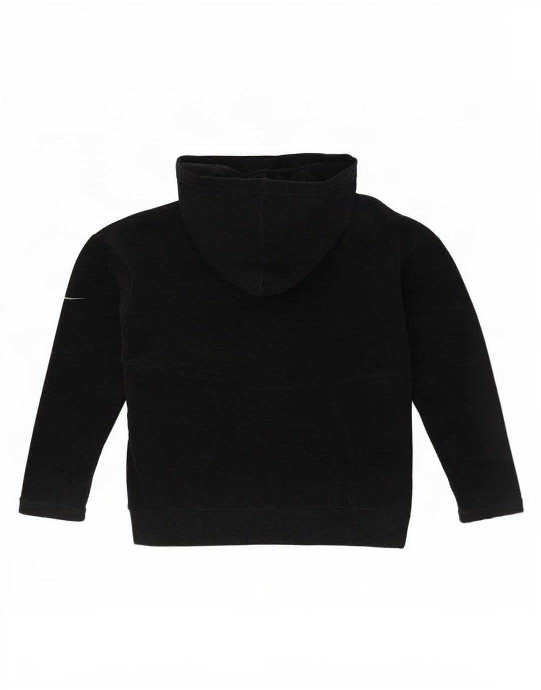 Maglione in pile oversize con cappuccio Nike da donna UK 10 piccolo poliestere nero