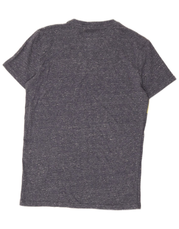 Tricou grafic pentru bărbați Superdry Top mic albastru bumbac cu pete