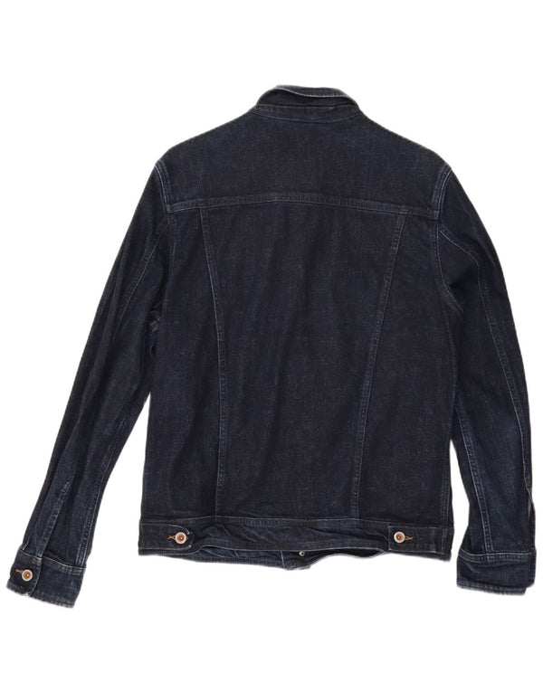 Timberland Mens Denim Jacket UK 38 Medium Navy Blue Cotton