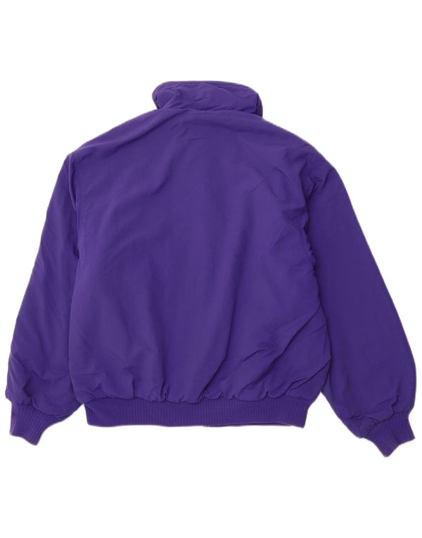 EDDIE BAUER Giubbotto bomber da donna UK 14 Nylon viola medio