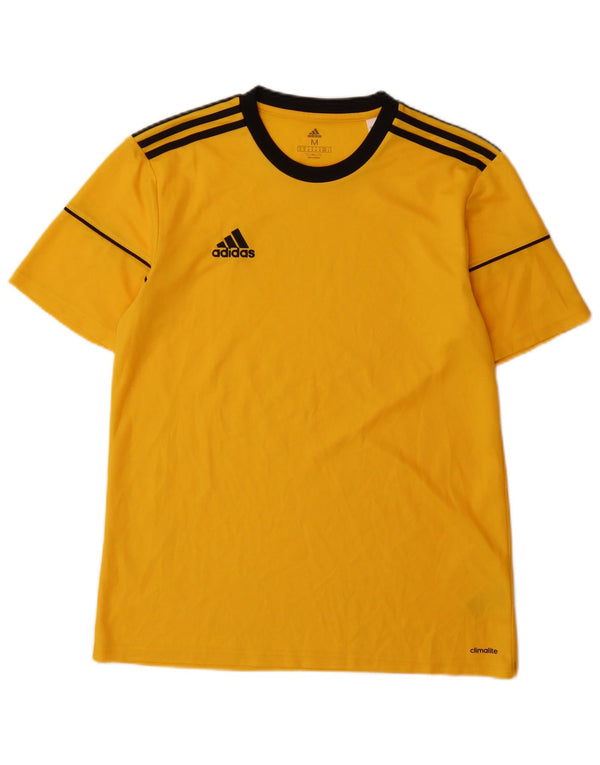 Adidas Herren Climalite T-Shirt Top Mittelgelbes Polyester