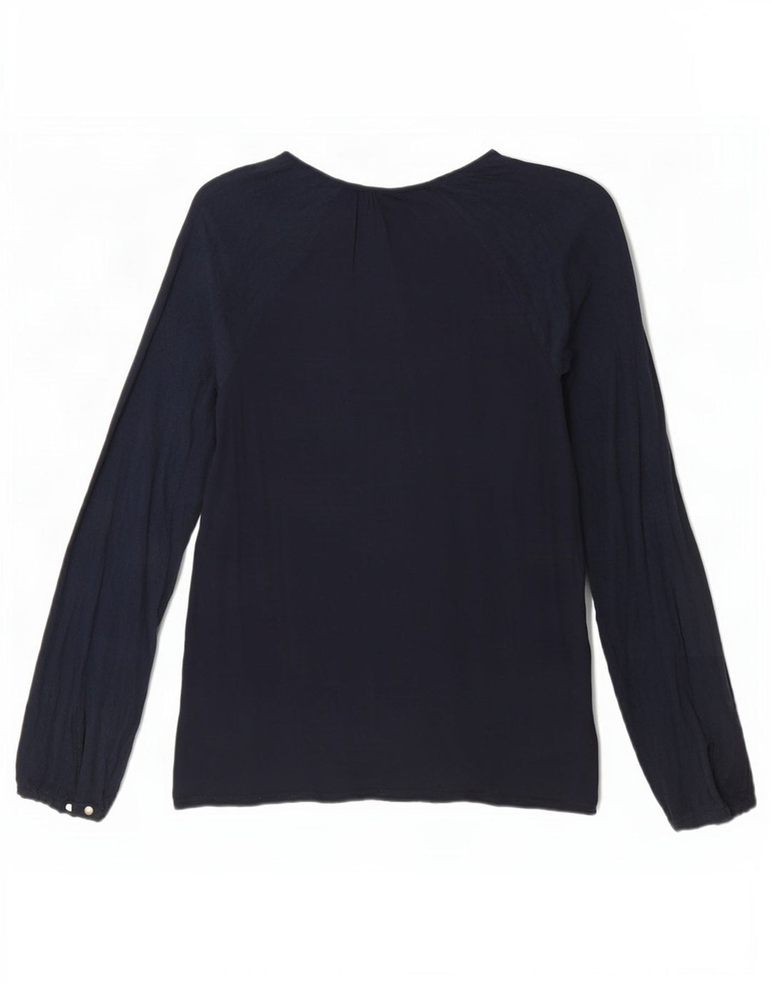 Tommy Hilfiger Womens Top Long Sleeve US 6 Medium Navy Blue Viscose