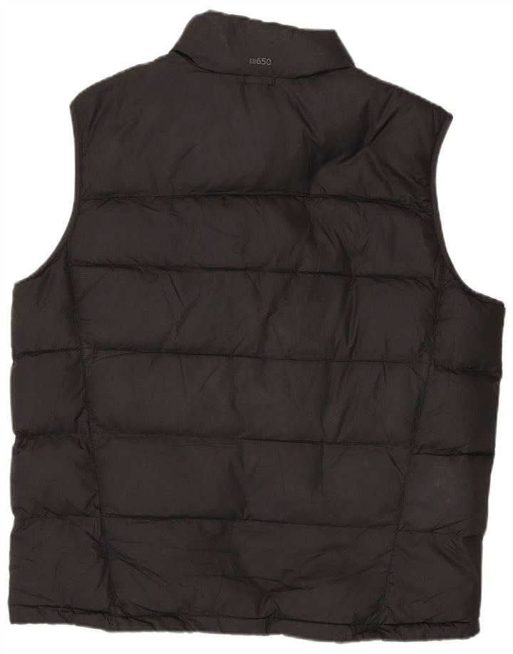 EDDIE BAUER Herren Wattierte Weste UK 40 Large Schwarz Polyester