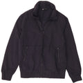 Zara Mens Bomber Jacket UK 36 Small Navy Blue Nylon