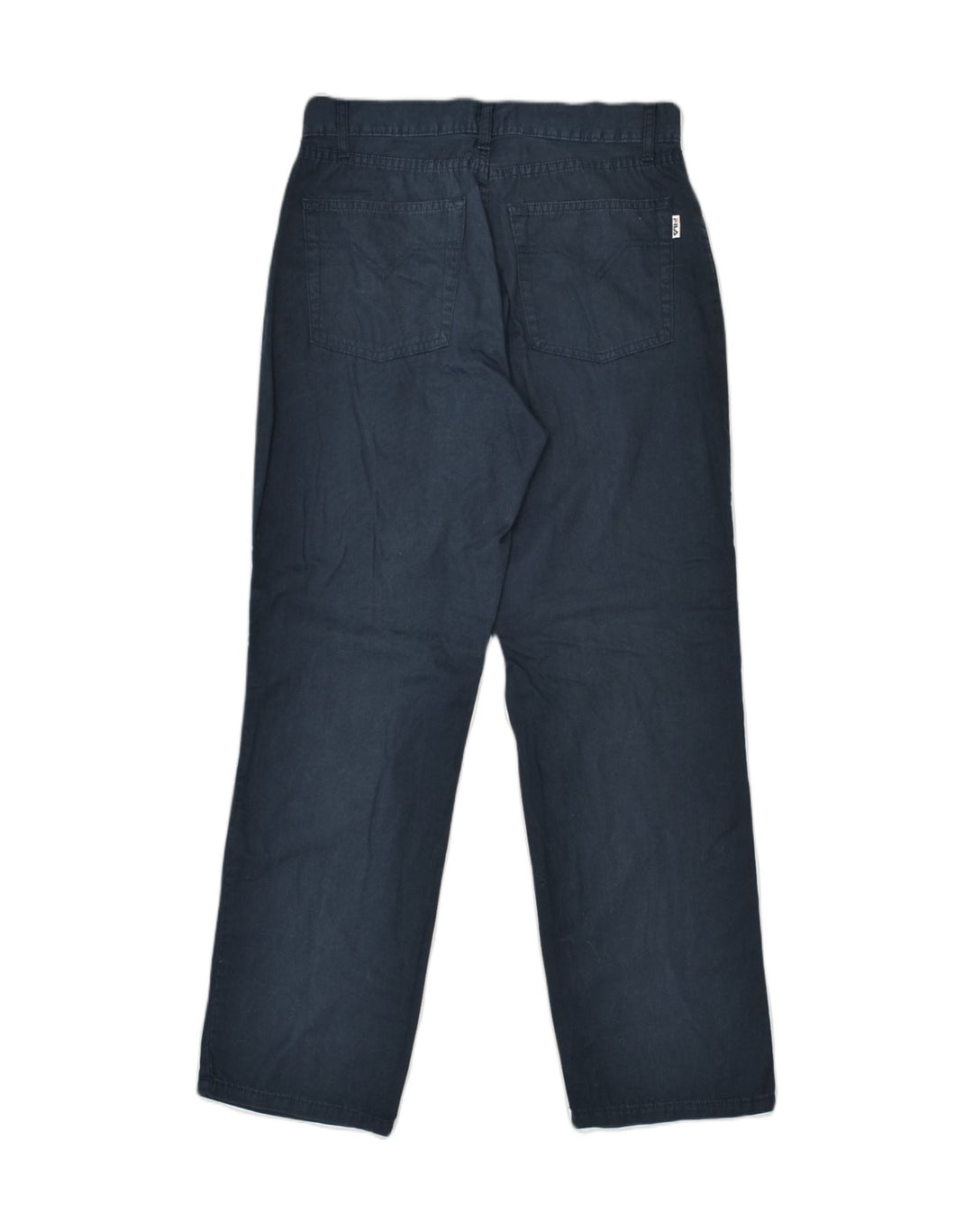 FILA Womens Straight Casual Trousers IT 48 XL W30 L30 Navy Blue Cotton | Vintage Fila | Thrift | Second-Hand Fila | Used Clothing | Messina Hembry 