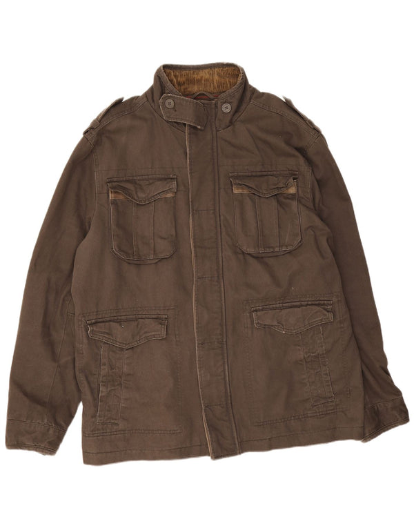 Chaqueta utilitaria para hombre Fat Face UK 42 XL Algodón marrón