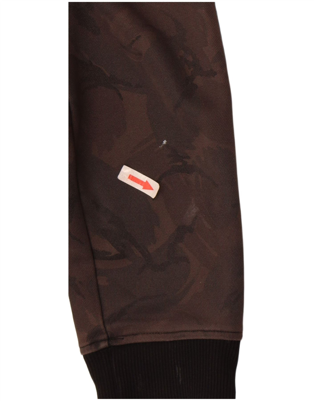 Fred Perry Mens Tracksuit Top Jacket Small Brown Camouflage Polyester