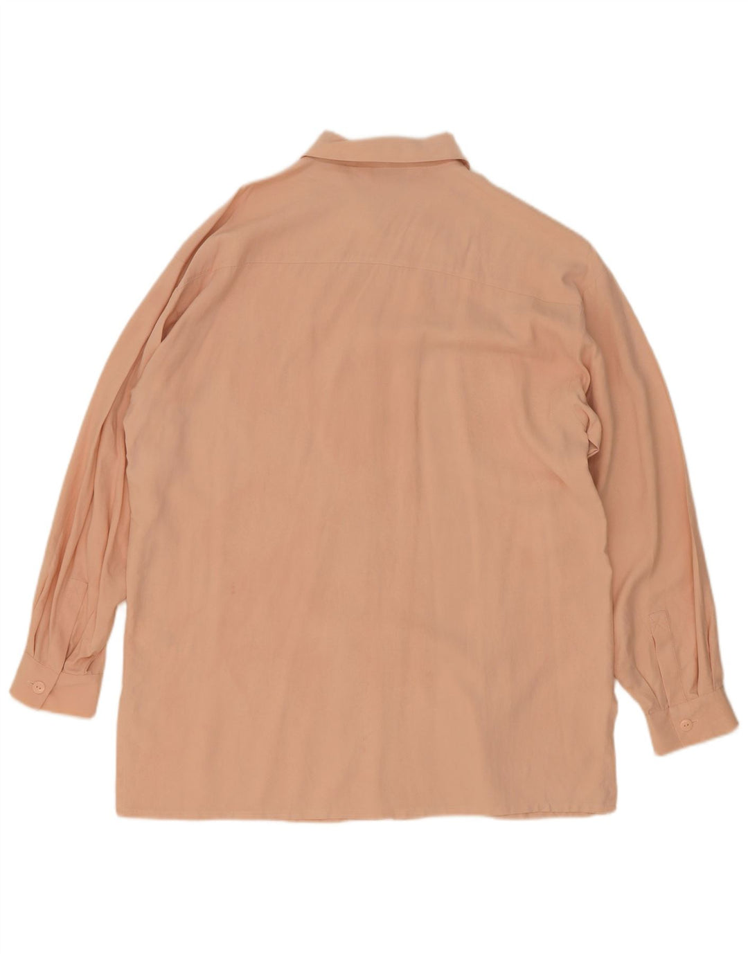 Marks & Spencer Womens St. Michael Shirt Blouse UK 14 Large Pink Silk