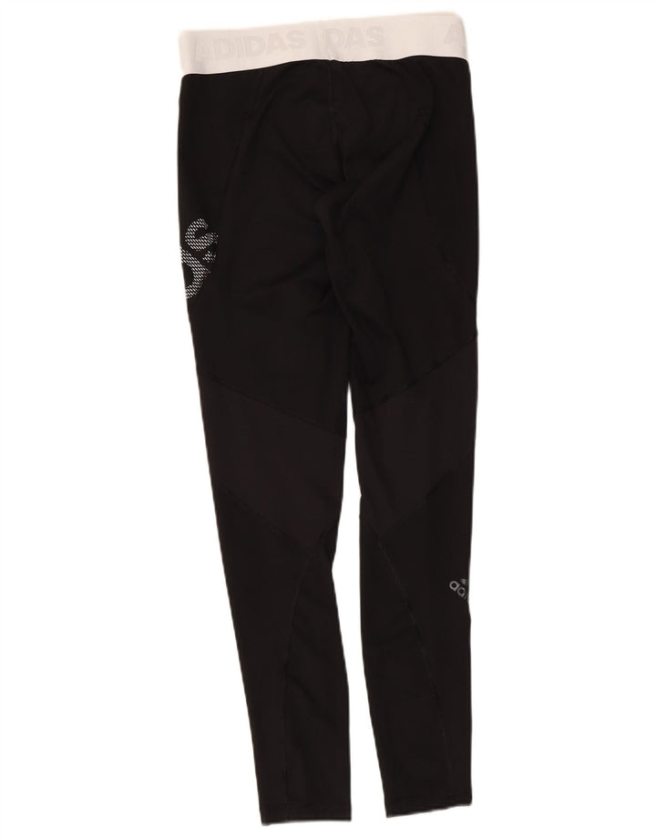 Adidas Womens Climacool Graphic Leggings UK 8/10 Small Black