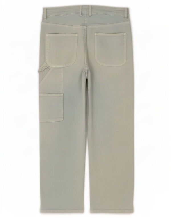 Zara Womens Carpenter Højtstående løse jeans EU 44 XL W34 L30 Blå Bomuld