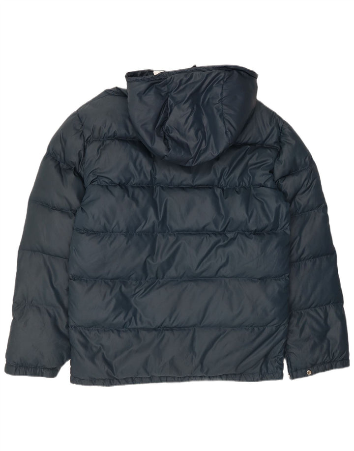 Giacca imbottita con cappuccio da uomo VINTAGE UK 38 medio blu navy