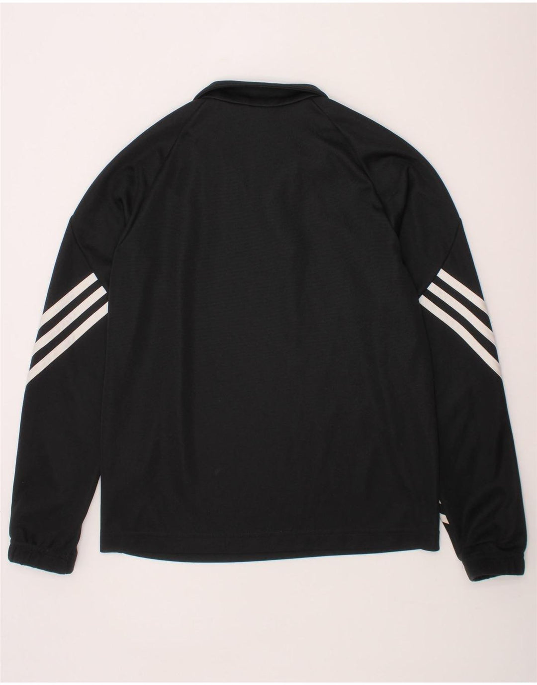 ADIDAS Boys Climalite Pullover Tracksuit Top 9-10 Years Medium Black Vintage Adidas and Second-Hand Adidas from Messina Hembry 