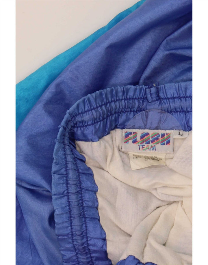 Pantaloni da tuta da uomo Flash Joggers Large Blu Colourblock Nylon