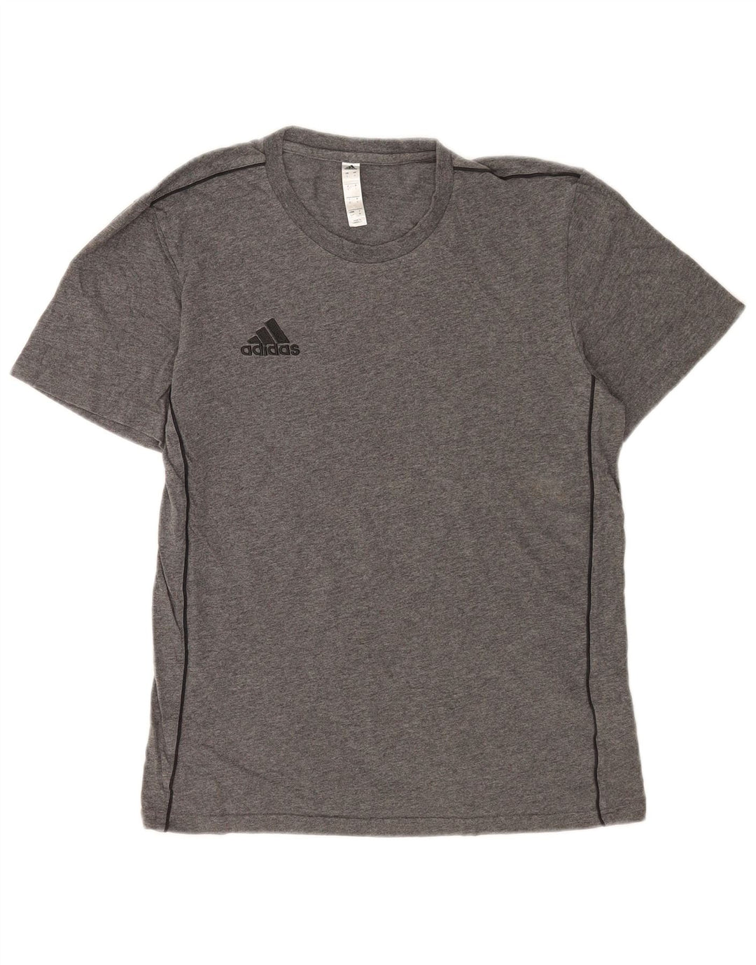 Adidas Herre T-Shirt Top Lille Grå Bomuld