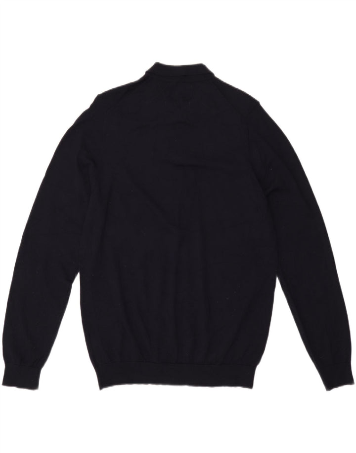 Marks & Spencer Herren-Pullover mit Rollkragen, groß, marineblaue Wolle