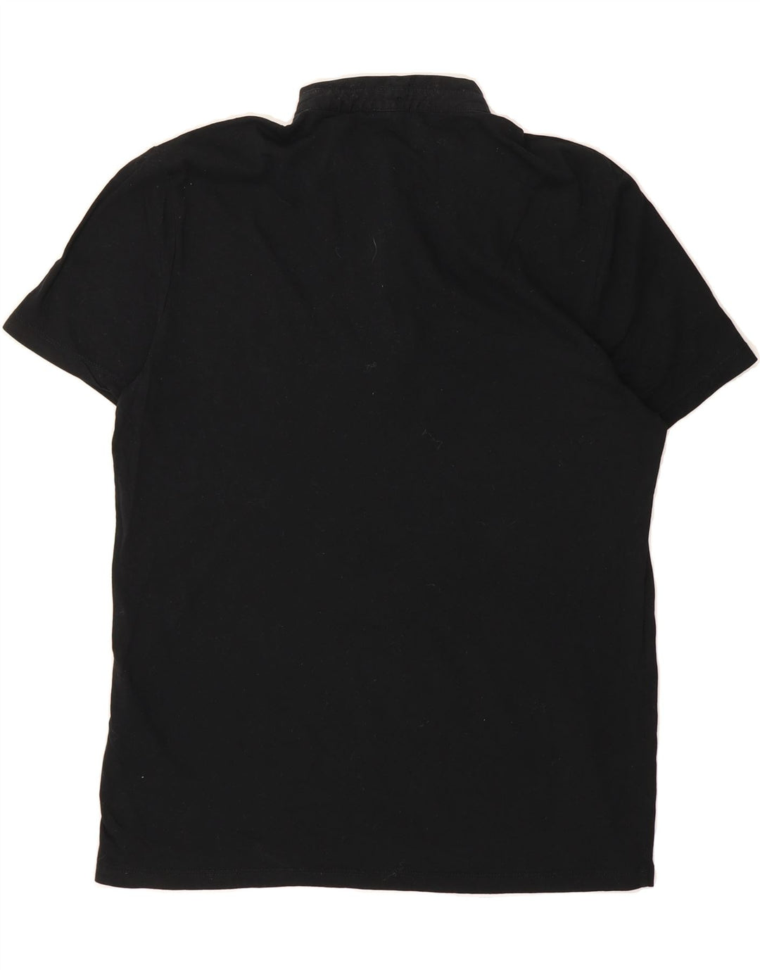 ALL SAINTS Mens Polo Shirt Medium Black Cotton Vintage All Saints and Second-Hand All Saints from Messina Hembry 