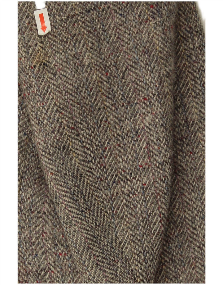 Dunn &Co Herren Harris Tweed Blazer Jacke UK 41 Großes graues Fischgrätenmuster