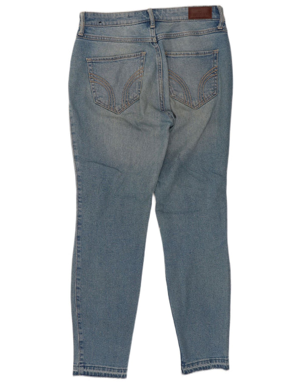 Hollister Dame Højtarmede Skinny Jeans US 5 Small W27 L26 Blå Bomuld