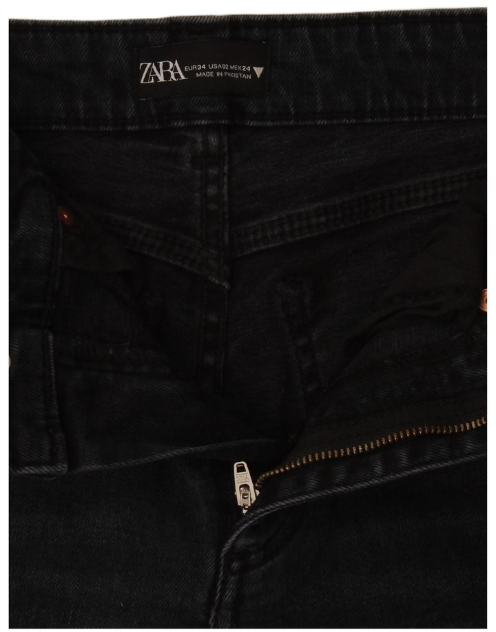 Zara Damen Bootcut Jeans EU 34 2XS W24 L25 Marineblau
