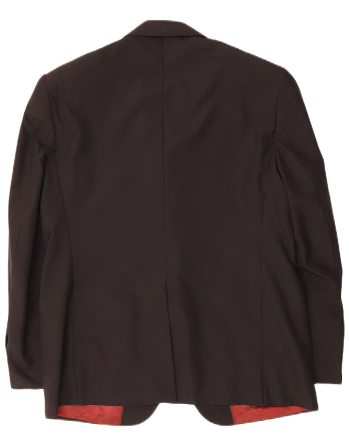 MARKS & SPENCER Mens Tailored Fit Blazer Jacket UK 38 Medium Black