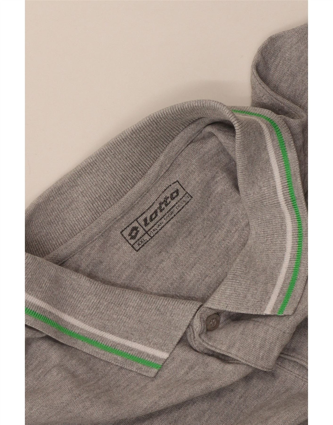 Lotto Mens Polo Shirt 2XL Grey Cotton