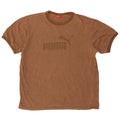 Puma Mens Regular Fit Graphic T-Shirt Top Large Brown Cotton