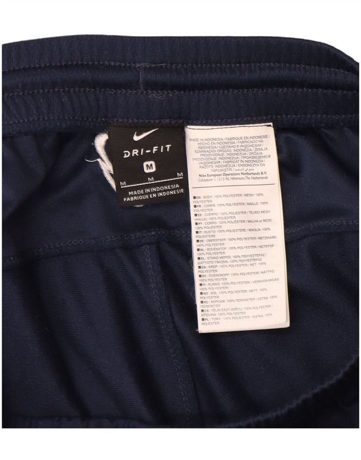 NIKE Mens Dri Fit Tracksuit Trousers Joggers Medium  Navy Blue Polyester