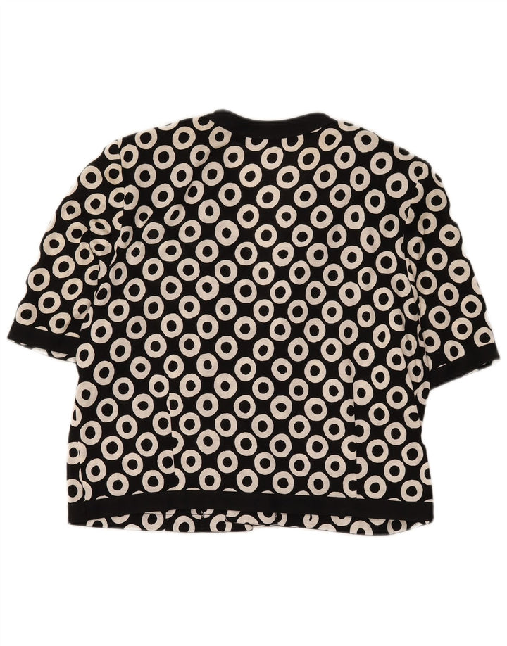 Vintage Womens 2 Piece Set UK 16 Large Black Geometric