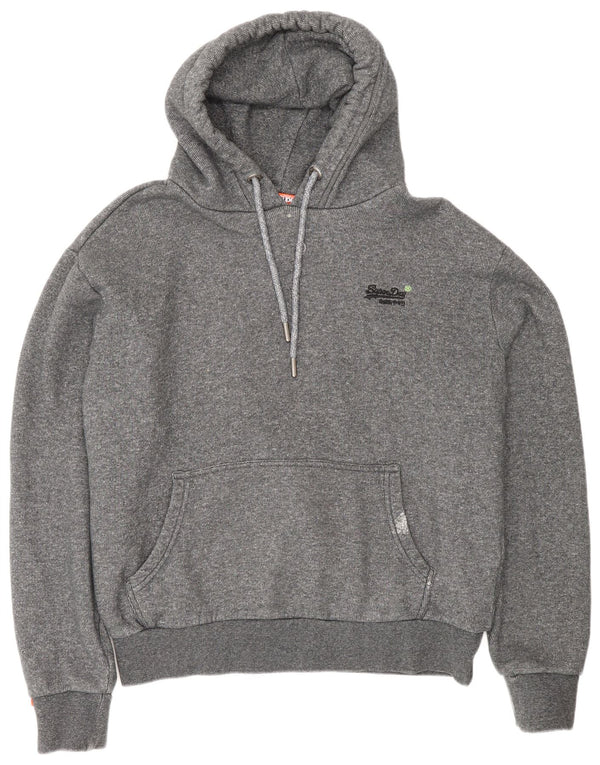 Superdry Ανδρικό Hoodie Jumper XL Γκρι βαμβακερό
