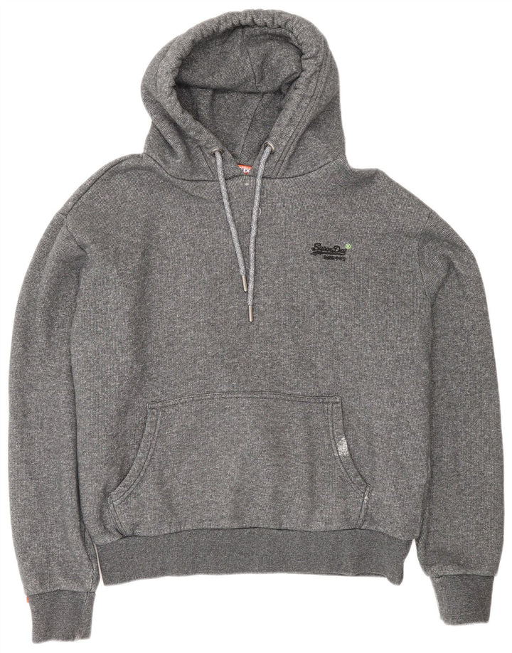 Superdry Mens Hoodie Jumper XL Grey Cotton
