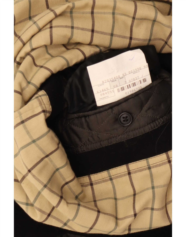 Cappotto Uomo Pierre Cardin IT 50 Large Nero Lana