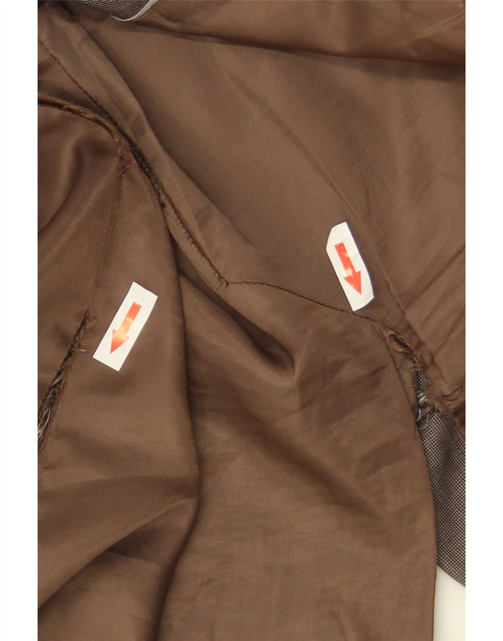 Marks & Spencer Mens 3 Button Blazer Jacket UK 42 XL Brown