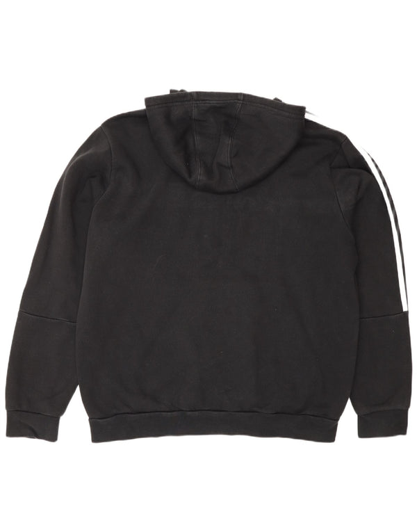 Adidas Pull à capuche graphique pour homme XL en coton noir