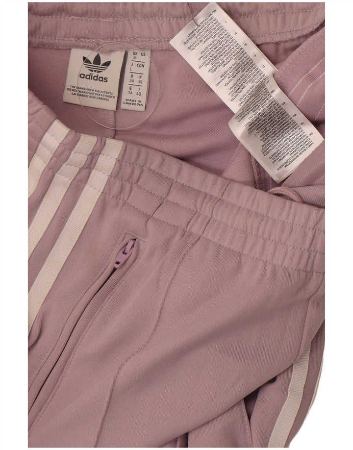 Adidas Womens Tracksuit Trousers UK 8 Small  Purple Polyester
