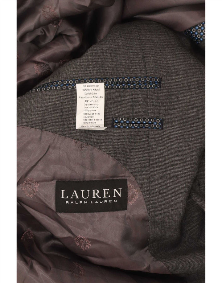 Ralph Lauren Veste blazer longue à 2 boutons pour homme UK 46 2XL Gris classique