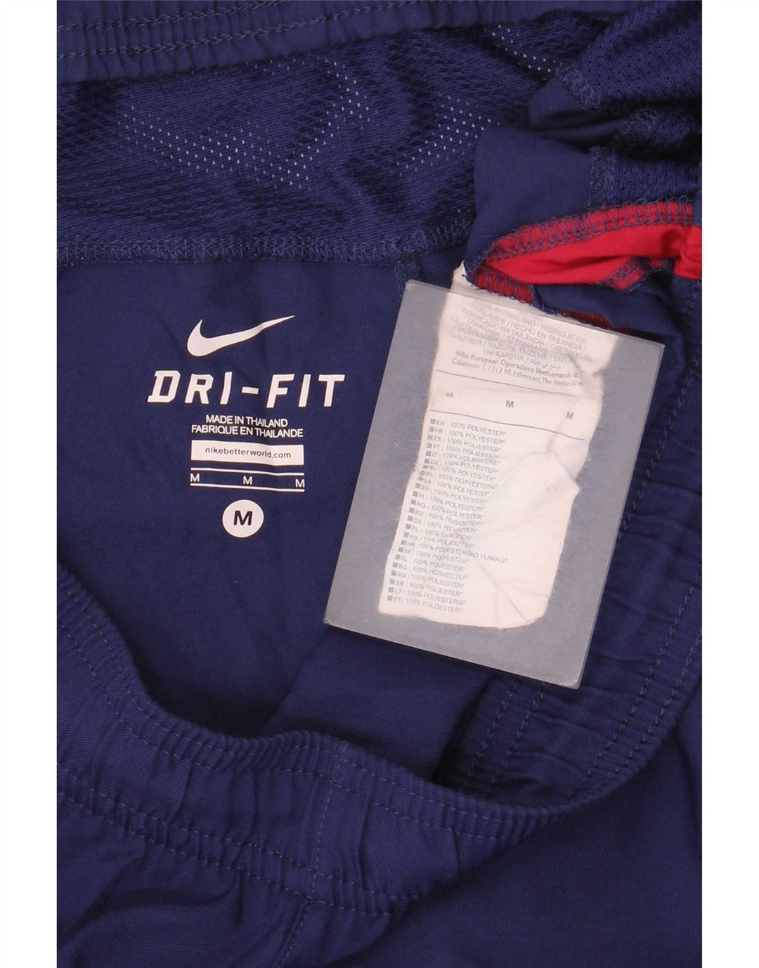 Nike Short de sport Barcelona pour homme en polyester color block bleu marine moyen