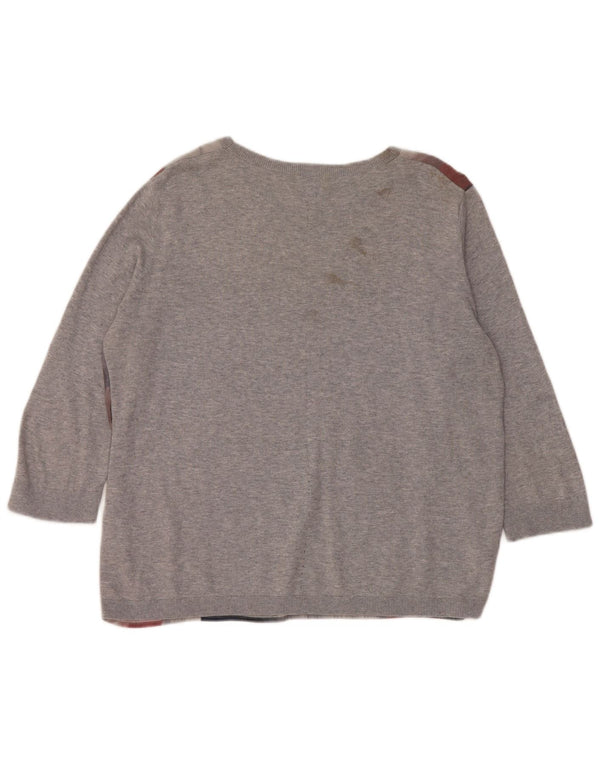 Jigsaw Damen-Pullover mit U-Boot-Ausschnitt, Gr. 42, Größe L, mehrfarbig