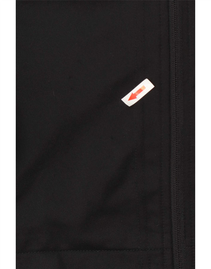 Asics Veste de survêtement pour femme UK 12 Medium Noir Polyester