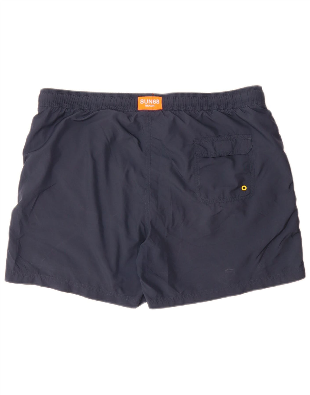 Sun68 Shorts de natação masculino 2XL poliéster azul marinho