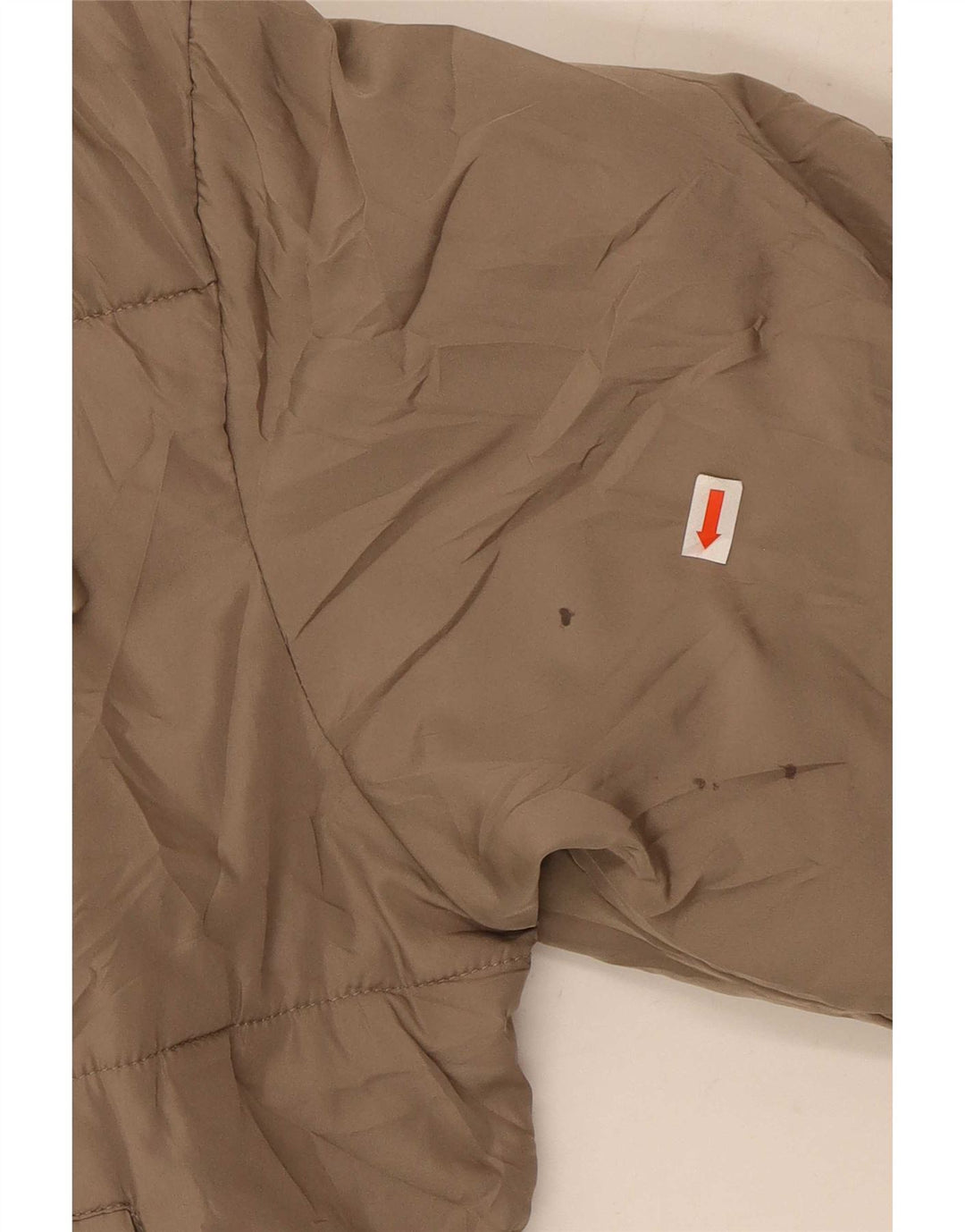 Zara Womens Hooded Oversized Padded Jacket UK 10 Small Brown Polyester