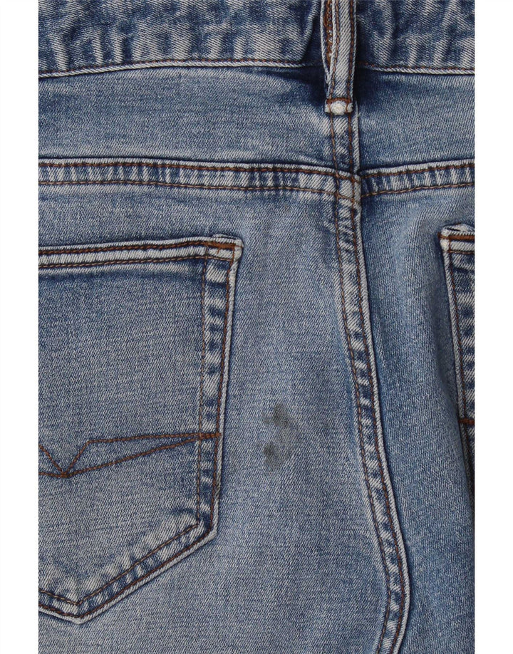 Diesel Mens Straight Jeans W32 L32 Blue Cotton