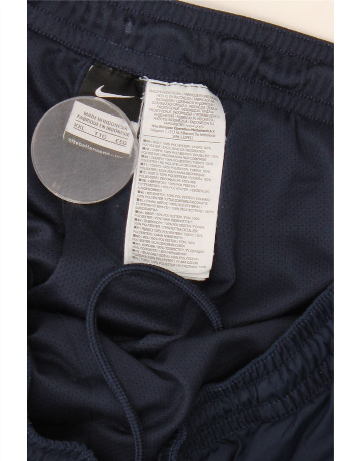 Nike Mens Tracksuit Trousers Joggers 2XL Navy Blue Polyester