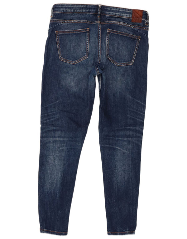 Zara Dame Distressed Skinny Jeans EU 38 Small W28 L27 Blå