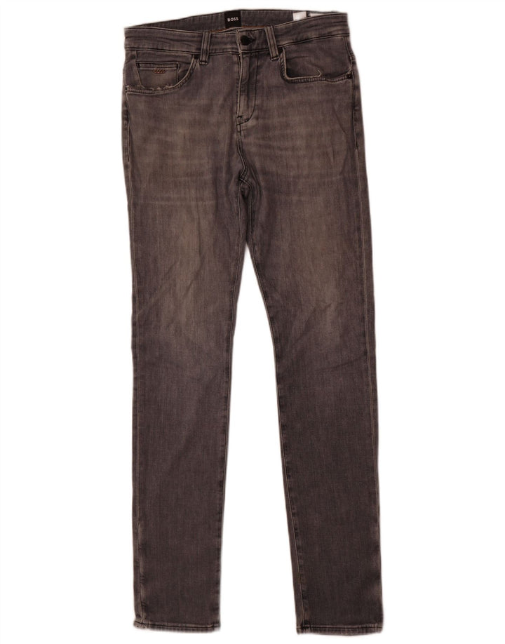 Hugo Boss Herre Slim Jeans Medium Grå Bomuld