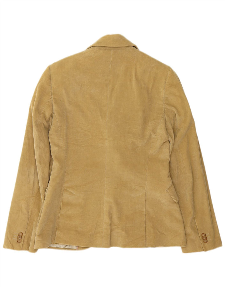 Massimo Dutti Veste blazer en velours côtelé à 2 boutons pour femme EU 42 Large Beige